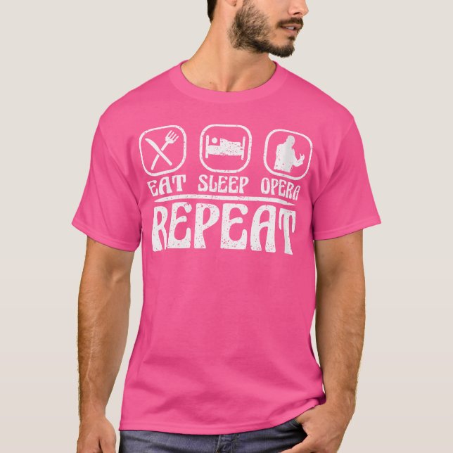 Camiseta Mulheres Comem Ópera De Sono Repetir Cantora De Óp (Frente)