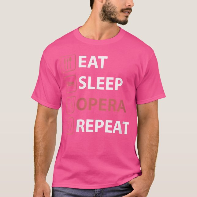 Camiseta Mulheres Comem Ópera De Sono Repetir Música Engraç (Frente)