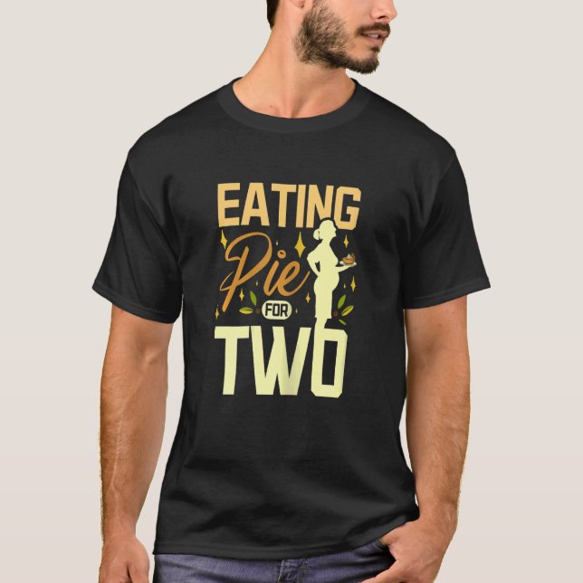 Camiseta Mulheres comendo torta por dois (Frente)