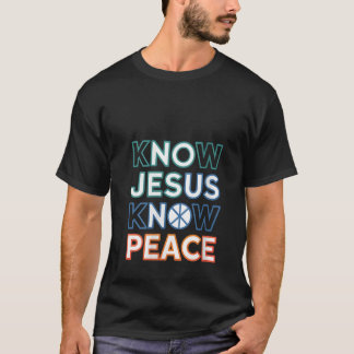 Camiseta Mulheres Conheçam Jesus Conheçam Paz Religião Deus