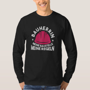 Camiseta Mulheres Construindo Meu Site De Construção Minha