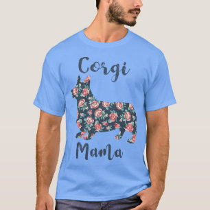 Camiseta Mulheres Corgi Mãe Tshirt Cute Corgi Mama Oferece