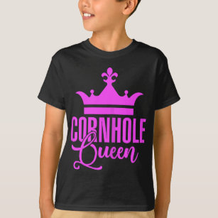 Camiseta Mulheres Cornhole Queen Beanbags Tossing Sports La