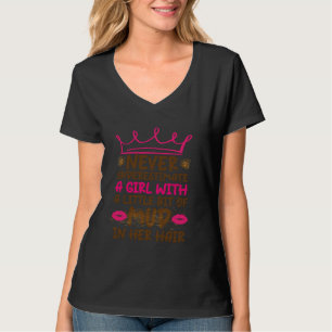 Camiseta Mulheres Correm Lama Princesa Nunca Subestima Uma