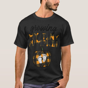Camiseta Mulheres Crescendo Minha Pequena Pumpkin Na Gravid