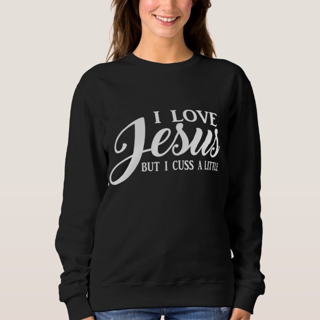 Camiseta Mulheres Cristãs Eu Amo Jesus Mas Eu Cuido Um Pouc (Frente)