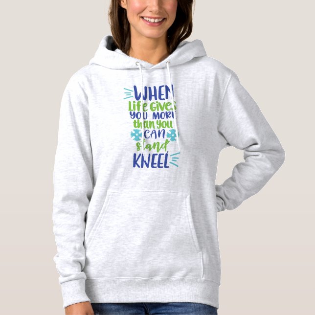 Camiseta Mulheres Cristãs Faith Baseadas em Hoodie (Frente)