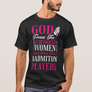 Camiseta Mulheres Cristãs Jogadoras de Badminton Para Badmi