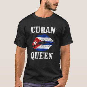 Camiseta Mulheres Cubanas Rainhas Cubanas Orgulho da Bandei