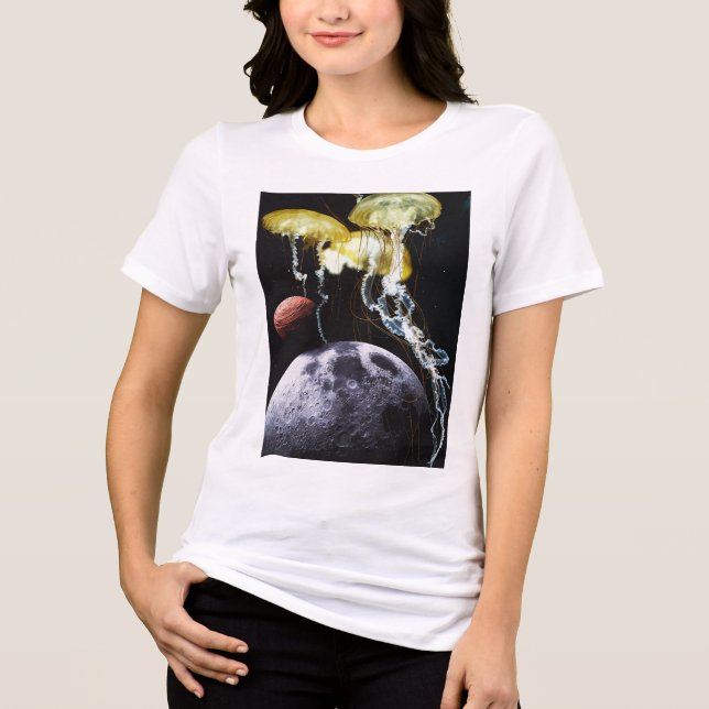 Camiseta Mulheres da Água-Viva Espacial (Frente)