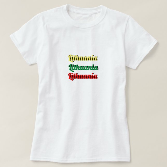 Camiseta Mulheres da Lituânia (Frente do Design)