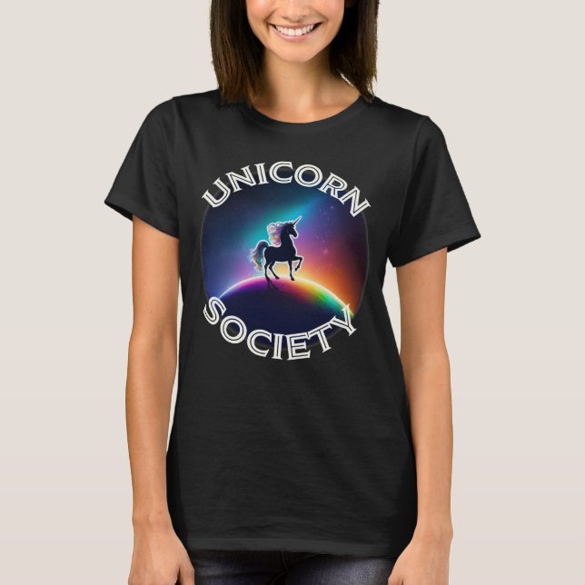 Camiseta Mulheres da Sociedade Unicórica (Frente)