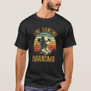 Camiseta Mulheres Dança em Linha Avó Dançando Dançarina Mús