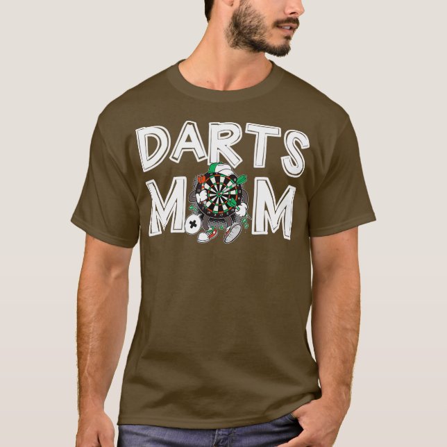 Camiseta Mulheres Darts Mãe Mamãe De Escuridão Presente (Frente)