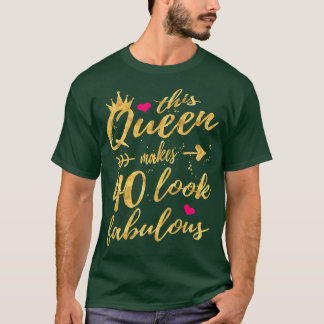 Camiseta Mulheres De 40 Anos Oferecem 40 E Fabuloso Desde 1