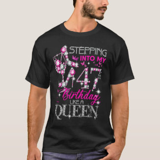 Camiseta Mulheres De 47 Anos Passando No Meu Quarenta E Sét