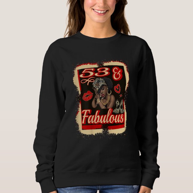 Camiseta Mulheres De 53 Anos E Fabulosa Rapariga De 53 Anos (Frente)