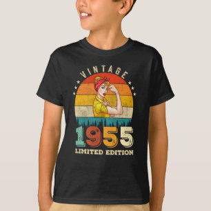 Camiseta Mulheres de 67 anos Dia 1955 Vintage 67º Anivers