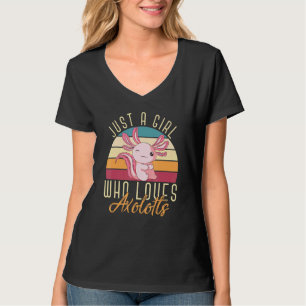 Camiseta Mulheres De Animais Anfíbios Apenas Uma Menina Que