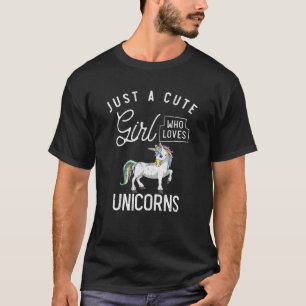 Camiseta Mulheres De Animais Magiais Apenas Uma Garota Boni