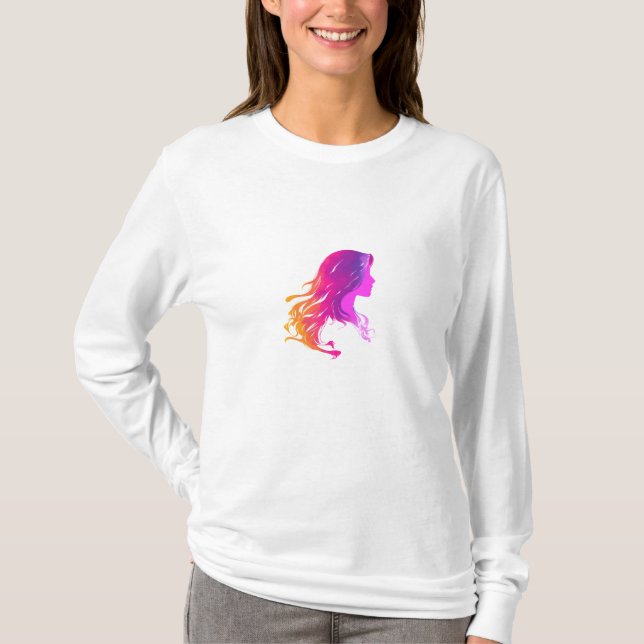 Camiseta Mulheres de Cabelo Longo (Frente)