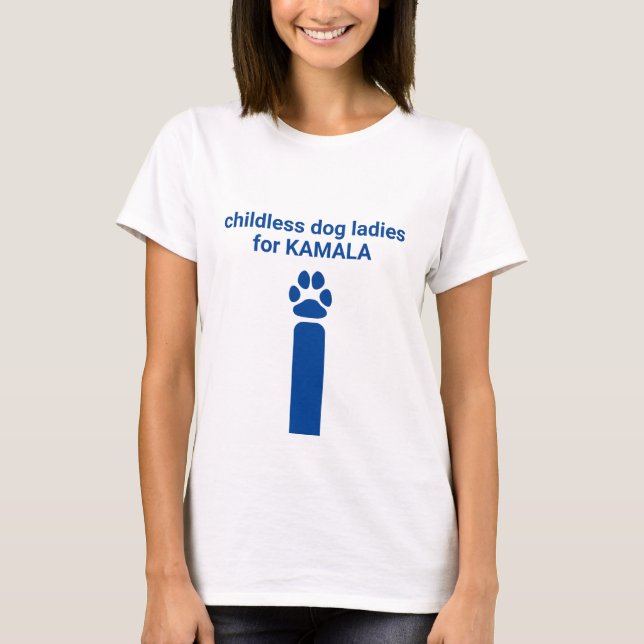 Camiseta Mulheres de cachorro infantis para a divertida pat (Frente)