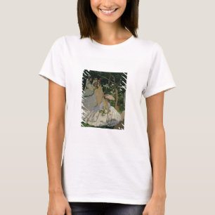 Camiseta Mulheres de Claude Monet no jardim