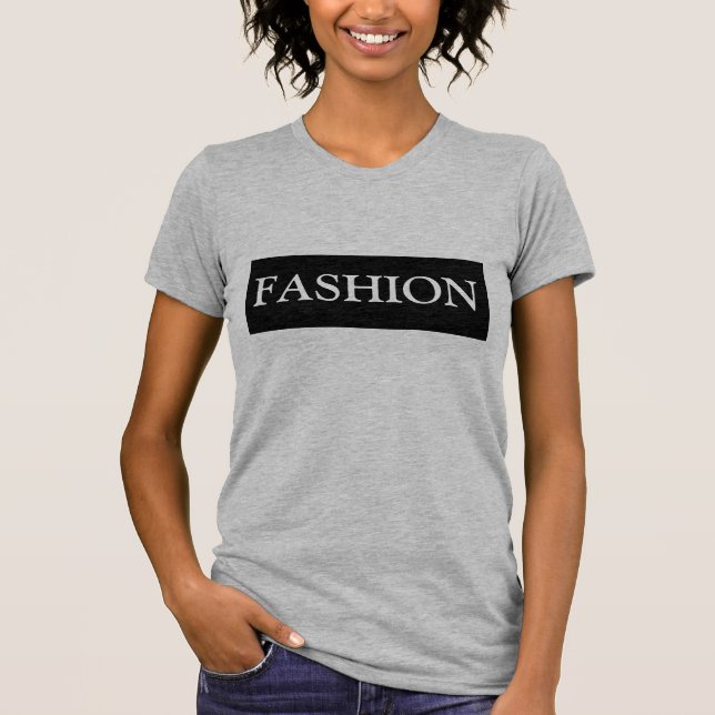 Camiseta Mulheres de cor branca e negra da moda (Frente)