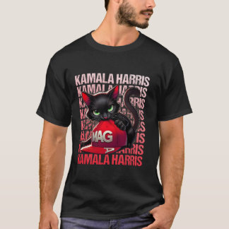 Camiseta Mulheres De Gato Imediatas Para Kamala Harris Cat