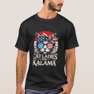 Camiseta Mulheres De Gato Imediatas Para Kamala Harris Vot