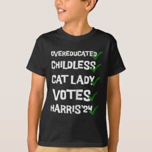 Camiseta Mulheres de Gato Infantis sem escolaridade Excessi