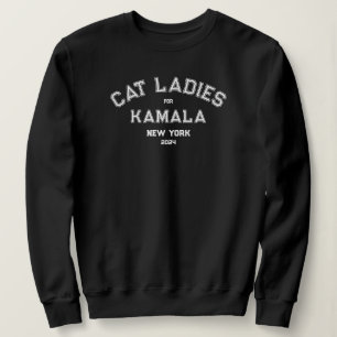 Camiseta Mulheres De Gato Para Kamala 2024 Preto De Estado 