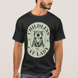 Camiseta Mulheres de Gato Sem Filhos Votam Democratas Azuis
