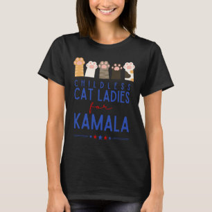 Camiseta Mulheres De Gato Sem Fios Para Kamala