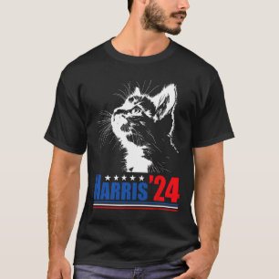 Camiseta Mulheres De Gato Sem Fios Para Kamala Harris 24 Us