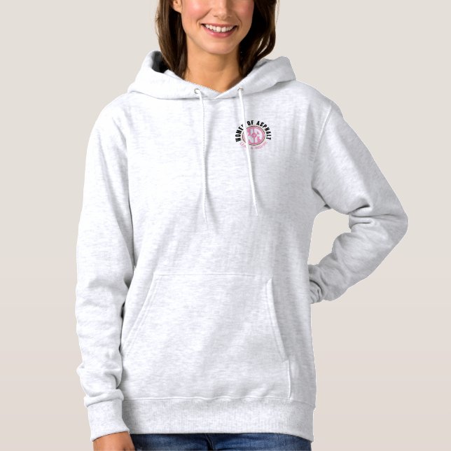 Camiseta Mulheres de Hoodie de Asfalto (Frente)