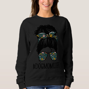 Camiseta Mulheres de Manhã Óculos de sol Cachorro Mãe Vida