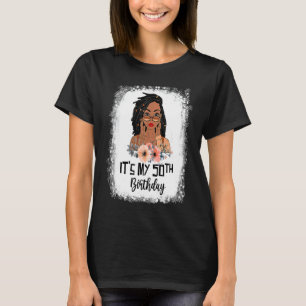 Camiseta Mulheres de Melanina Negra, 50 anos É o meu 50º Na