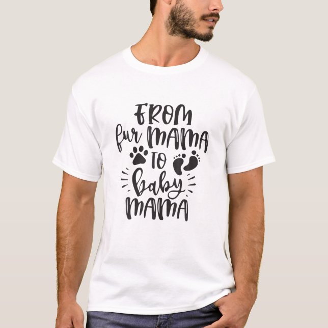 Camiseta Mulheres De Pele Mamãe A Bebê Mamãe Engravidando A (Frente)