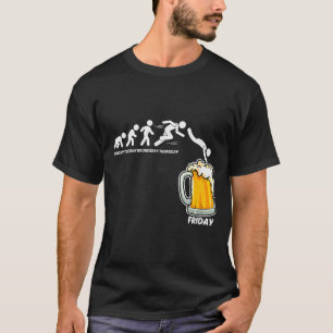 Camiseta Mulheres de segunda a sexta-feira Bebendo cerveja 