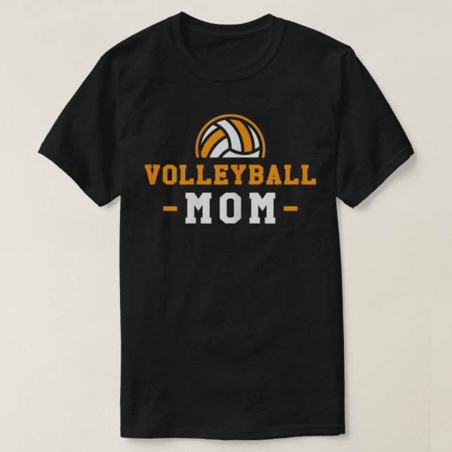 Camiseta Mulheres de Voleibol Mamãe Engraçada Esportes Mamã (Frente do Design)