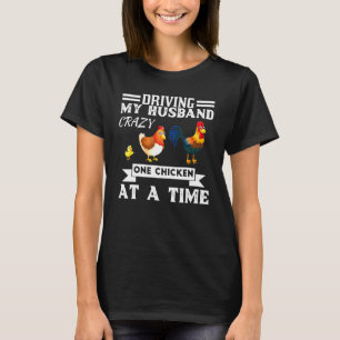 Camiseta Mulheres Deixando Meu Marido Louco Uma Galinha De