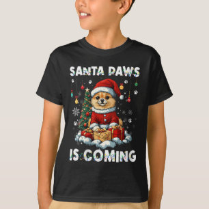 Camiseta Mulheres Desdecorações de Árvores de Natal Pomeran