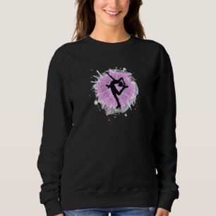 Camiseta Mulheres Deslizando Gelo Figura Dançarina Dançando