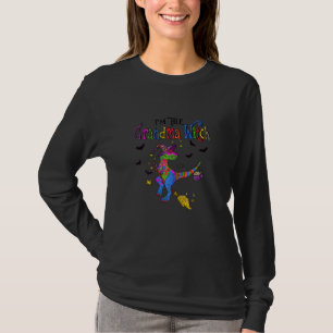 Camiseta Mulheres Dia das Bruxas Dinossauro Avó Bruxas Colo