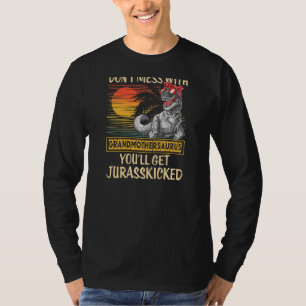 Camiseta Mulheres Dia de as mães Distante Avós-ssauro R