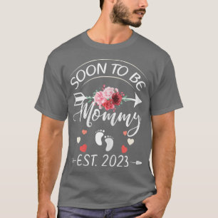 Camiseta Mulheres Dia de as mães Primeira Vez Que Mãe Gravi