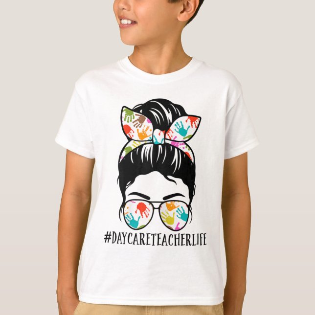 Camiseta Mulheres Dia Dia Professora De Creche Vida Coque D (Frente)