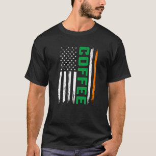 Camiseta Mulheres Dias de São Patrícios de Bandeira Ameri