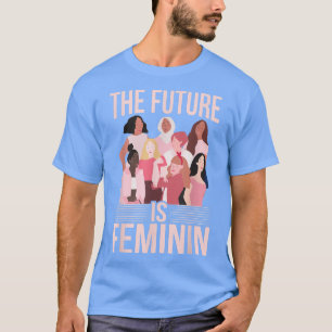 Camiseta Mulheres Direitos Femininas Empoderamento Rainbow